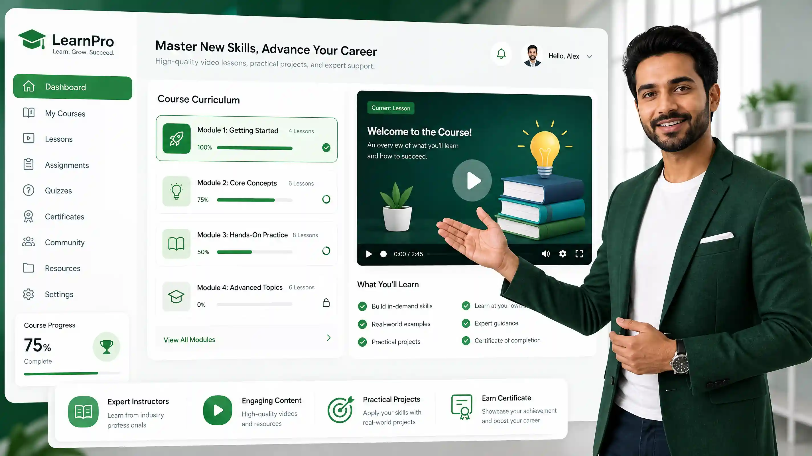 AI promo video for online course promotion
