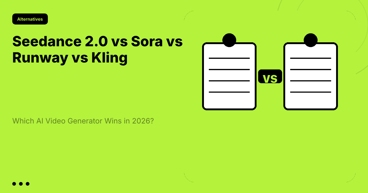 Seedance 2.0 vs Sora vs Runway vs Kling: Which AI Video Generator Wins in 2026?