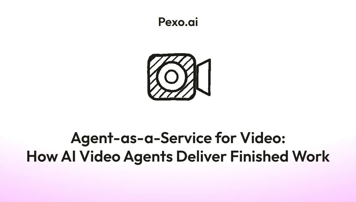 Agent-as-a-Service for Video: How AI Video Agents Deliver Finished Work