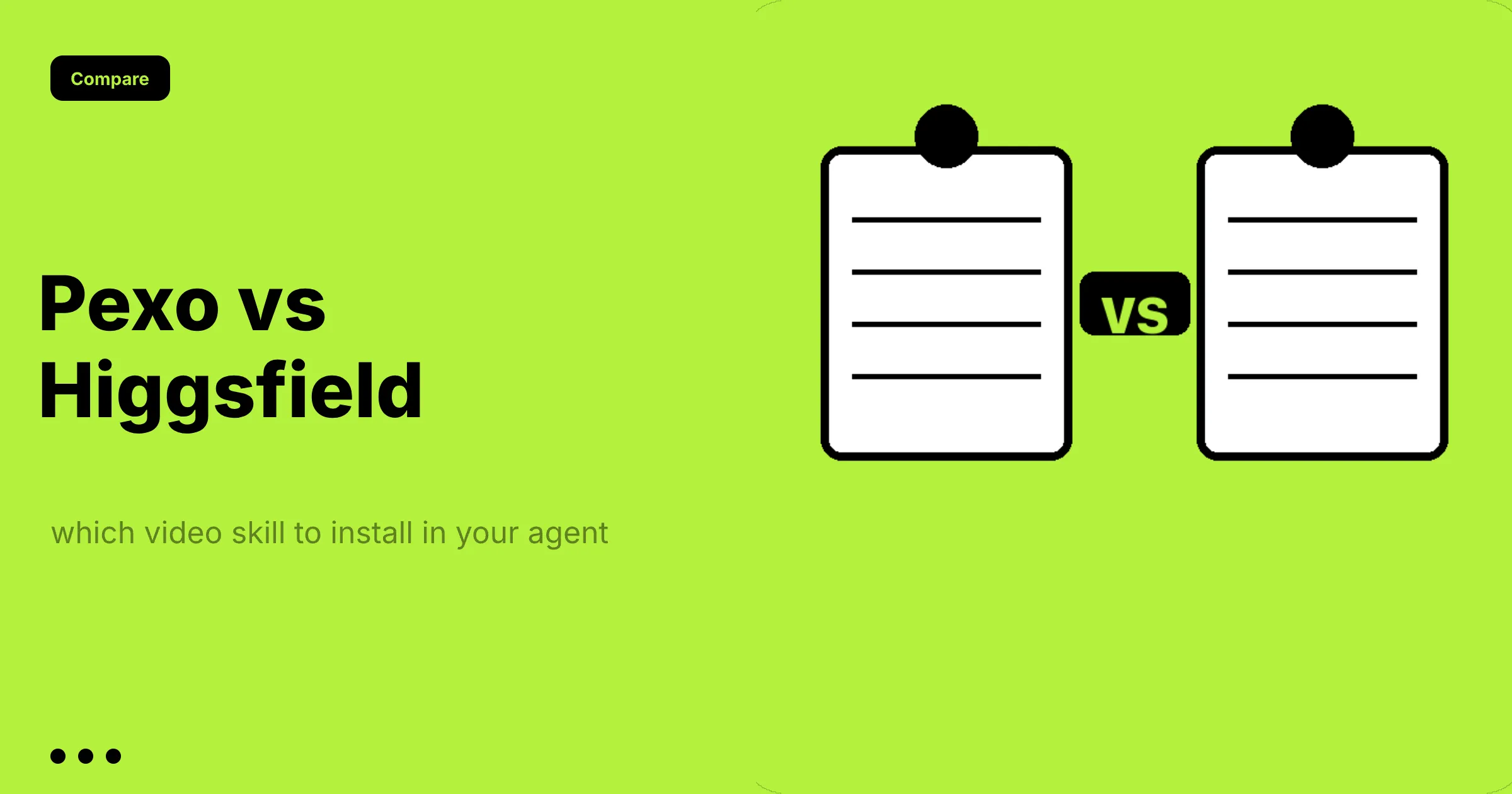 Pexo vs Higgsfield: Which Video Skill to Install in Your Coding Agent