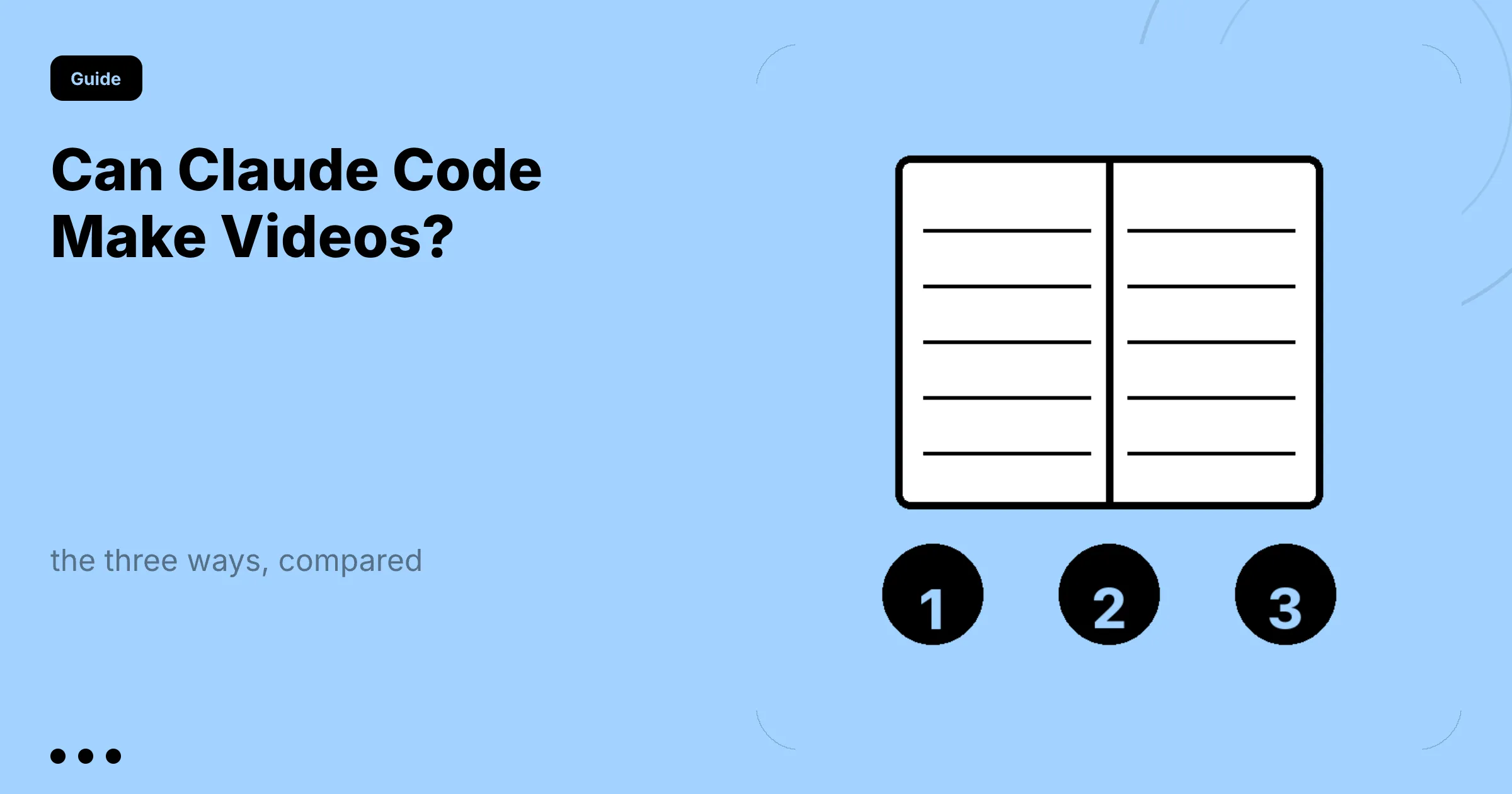Can Claude Code Make Videos? The Three Ways, Compared