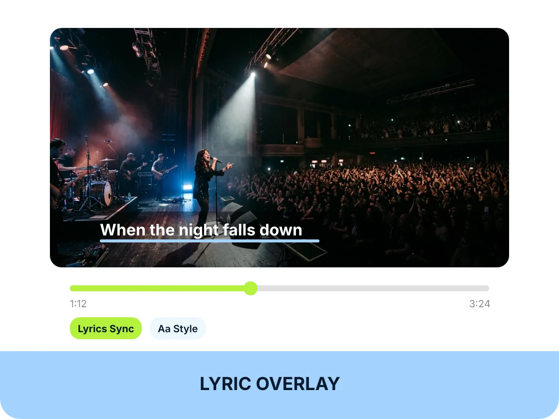 Lyric Overlay