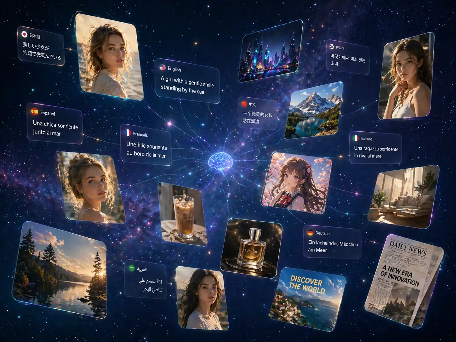 Understands and Renders Prompts and Text Across Multiple Languages — AI image by Pexo