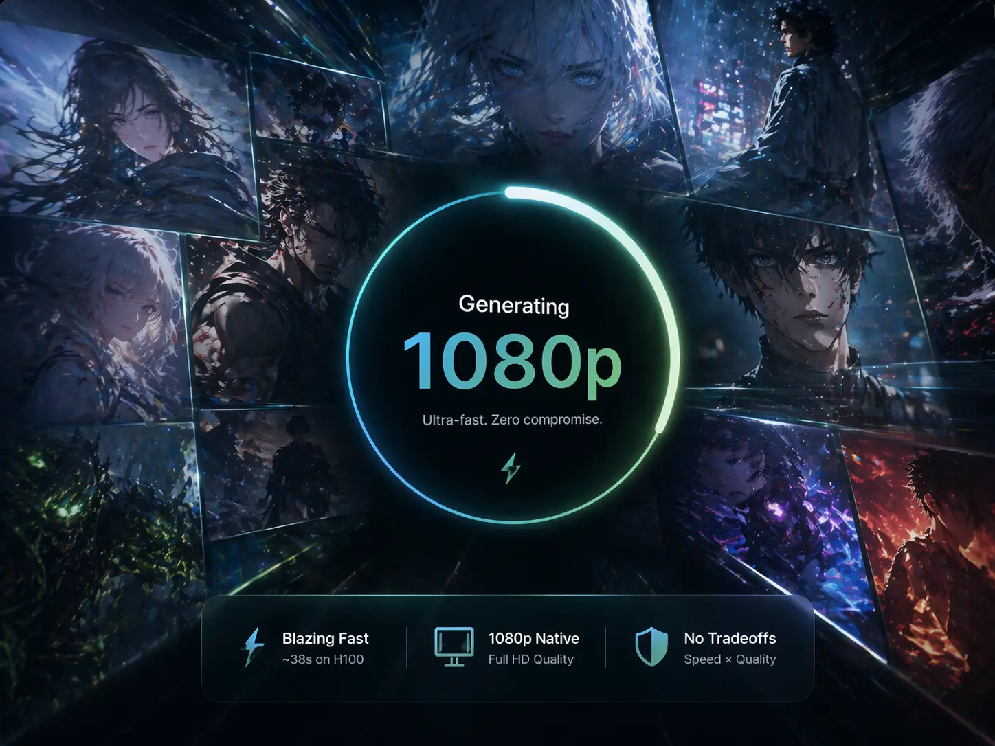 38-Second 1080p Generation on H100: Speed Without Quality Tradeoff — AI video by Pexo