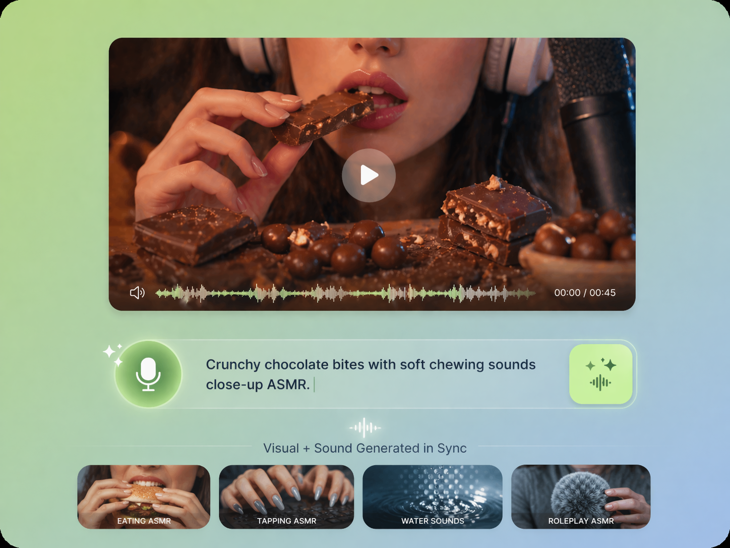 Describe Any ASMR Trigger and Pexo Generates the Full Video — Pexo AI
