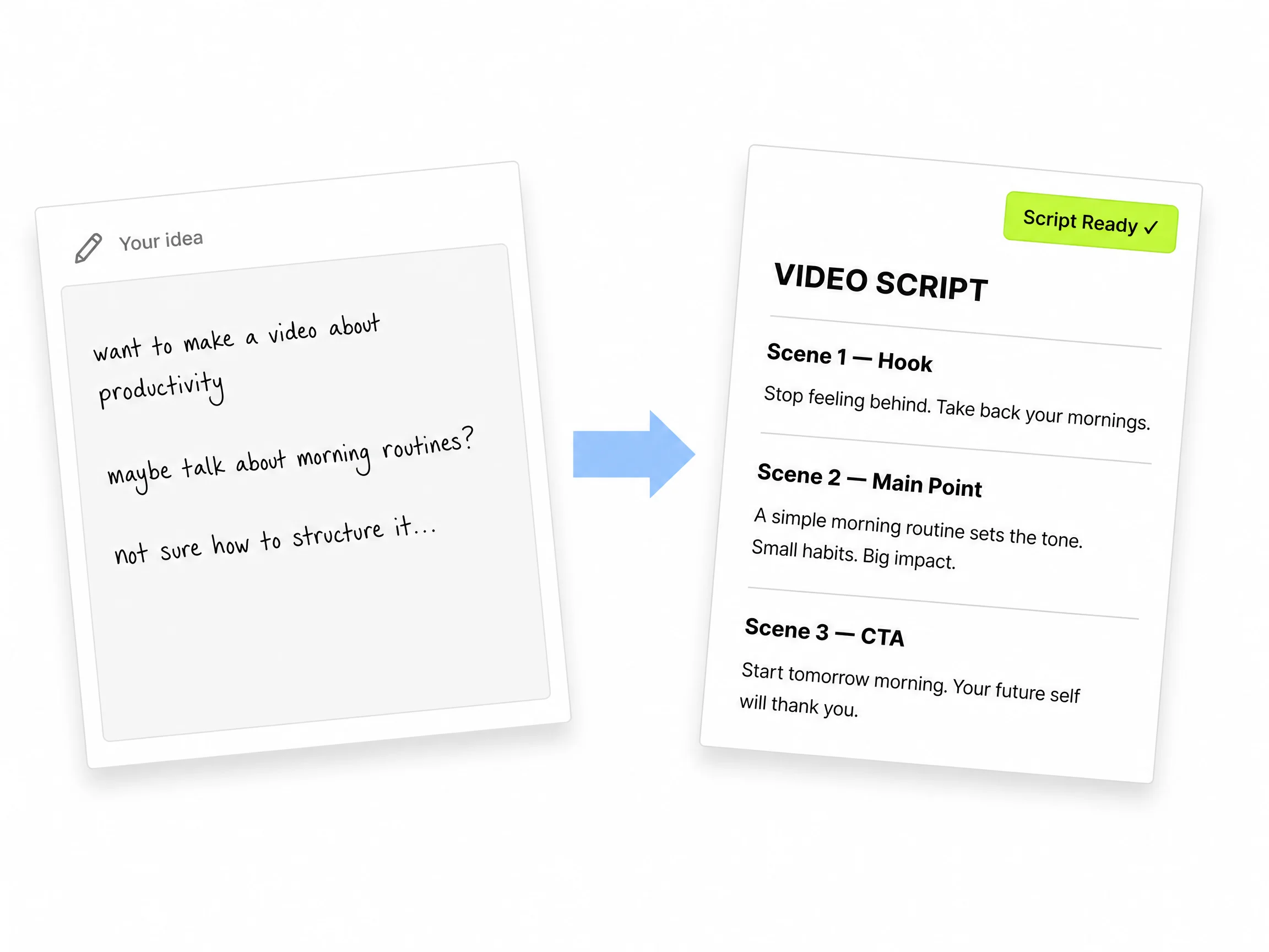 AI script generation for tech explainer videos by Pexo