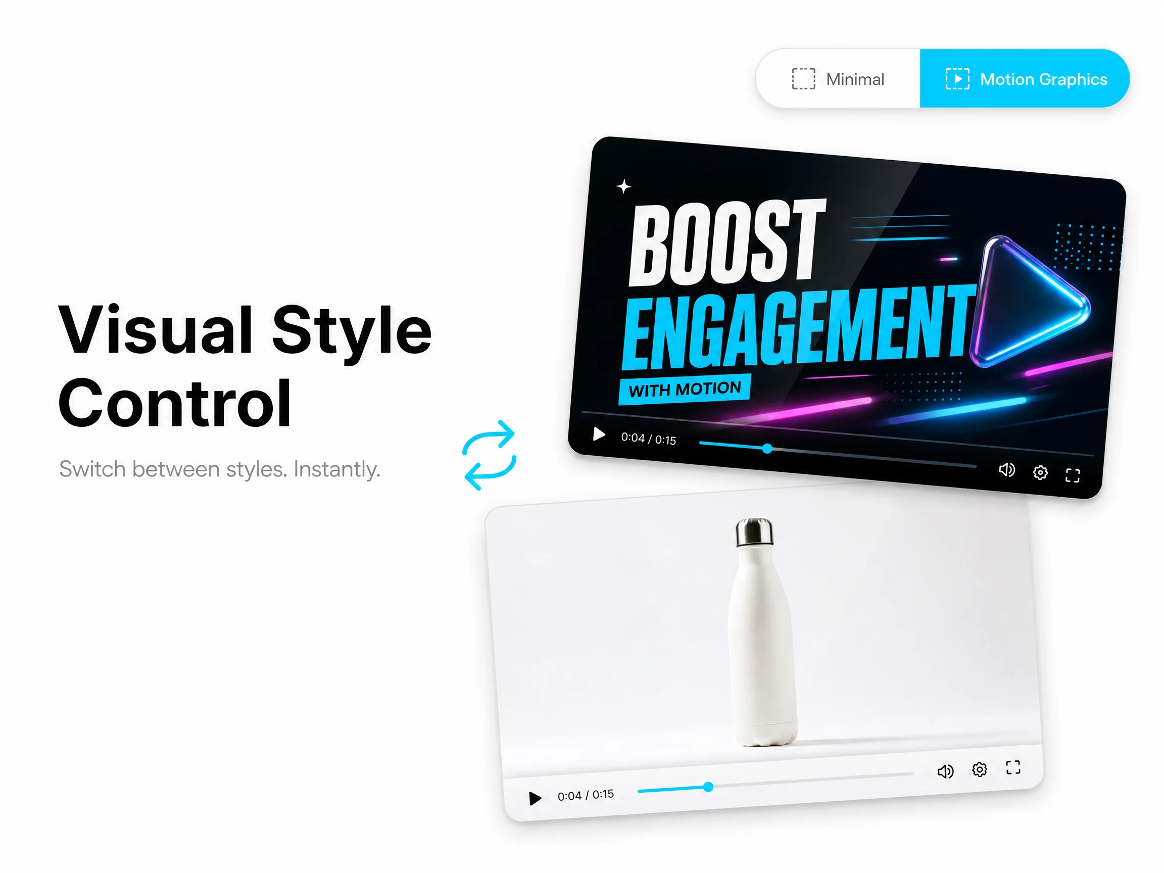 Visual style control for tech explainer videos by Pexo