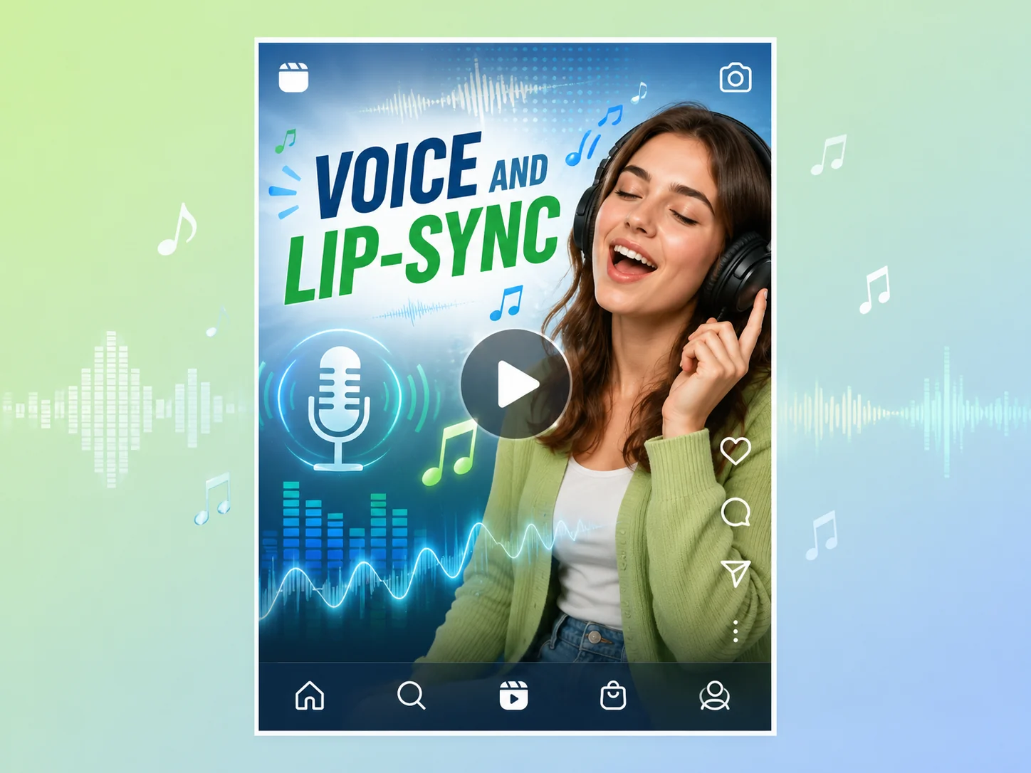Pexo AI voice and lip-sync video generation
