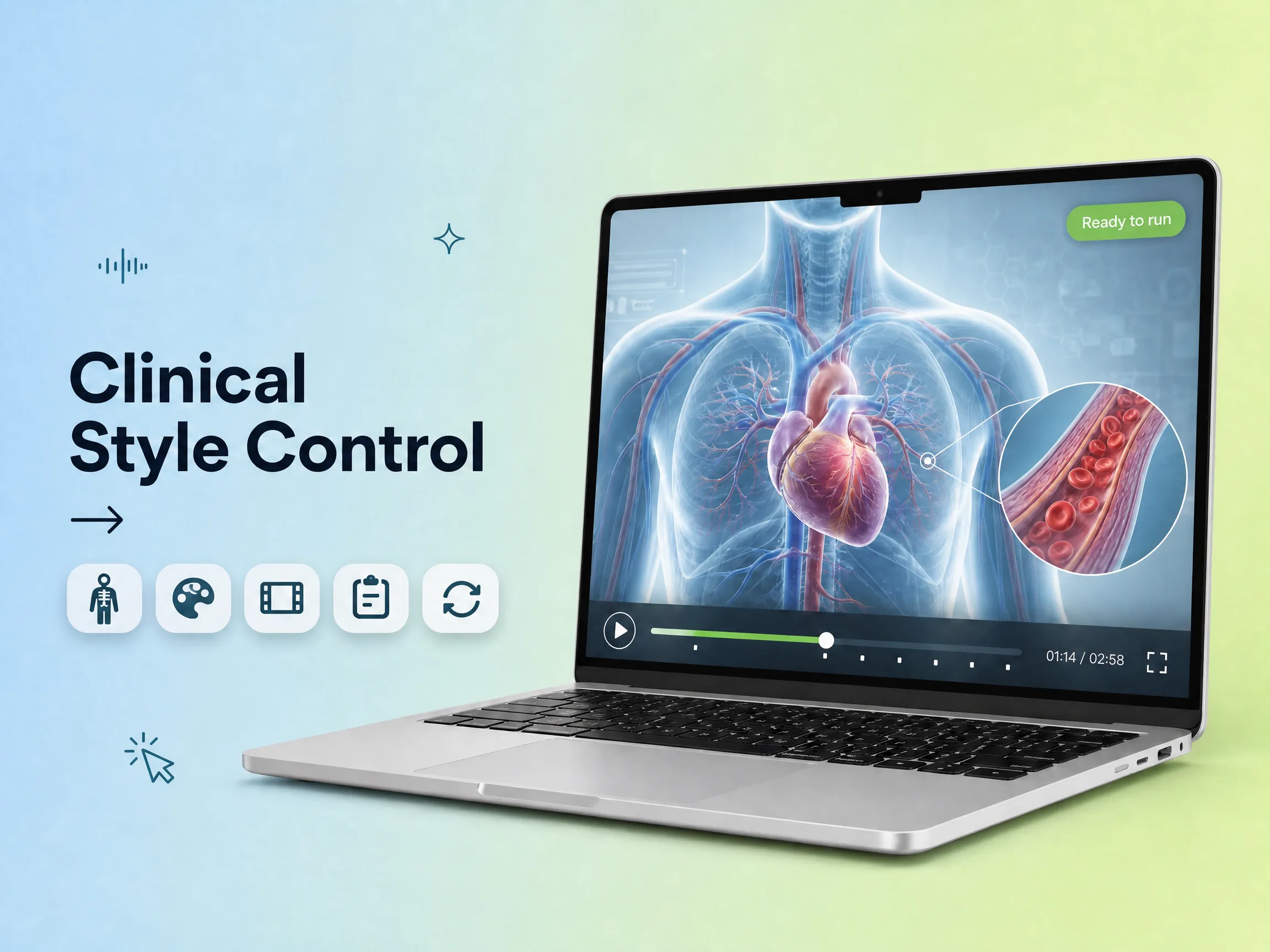 Visual style control for healthcare explainer videos by Pexo