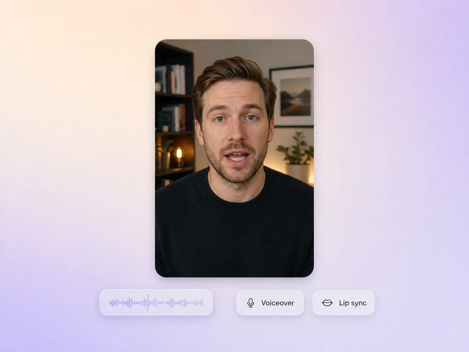 AI voiceover and lip sync inside an Instagram reel