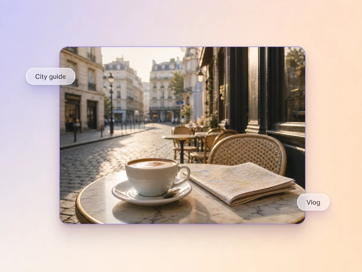 AI generated travel and city guide YouTube video
