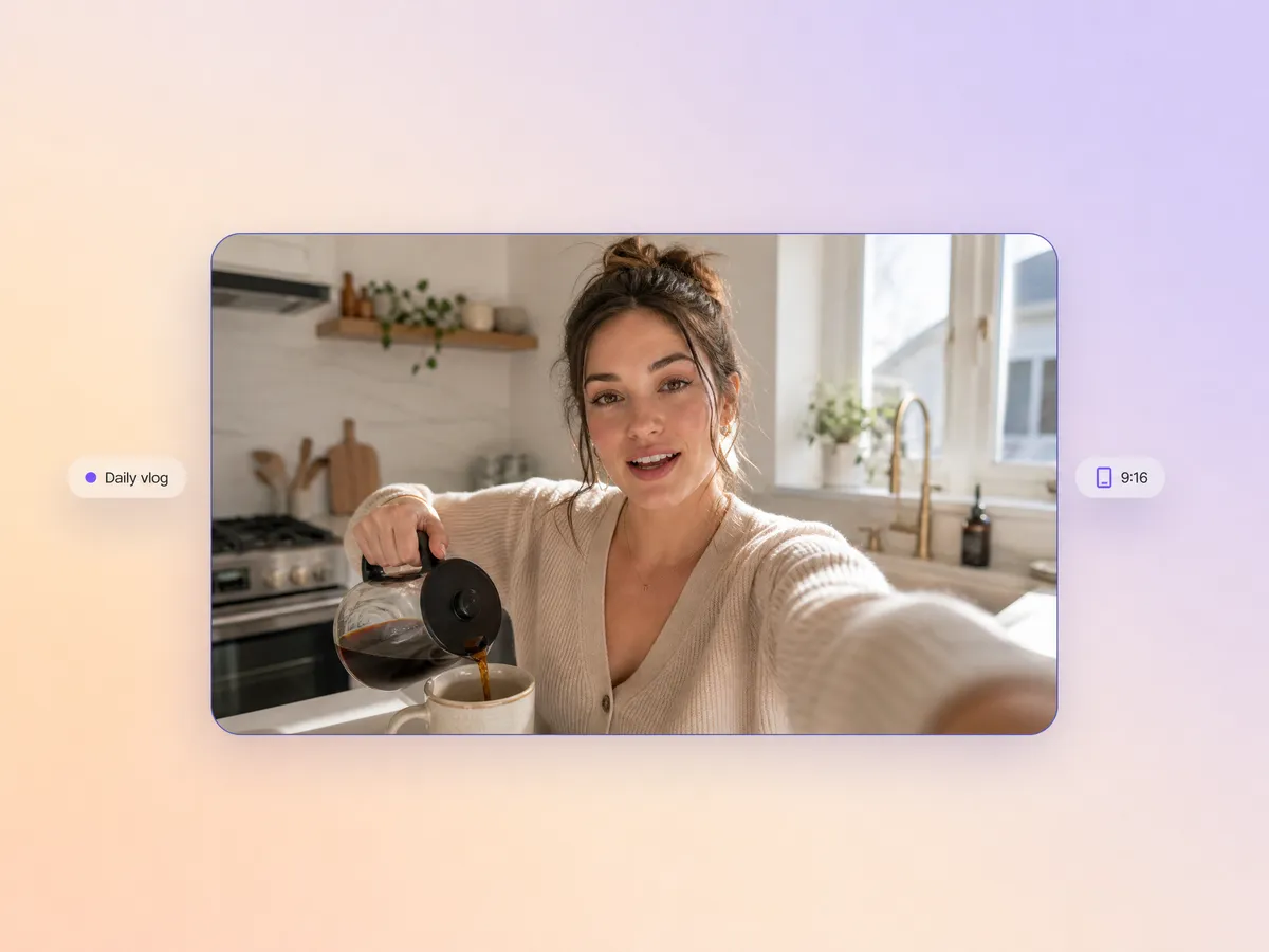 Daily vlog YouTube video generated by Pexo AI