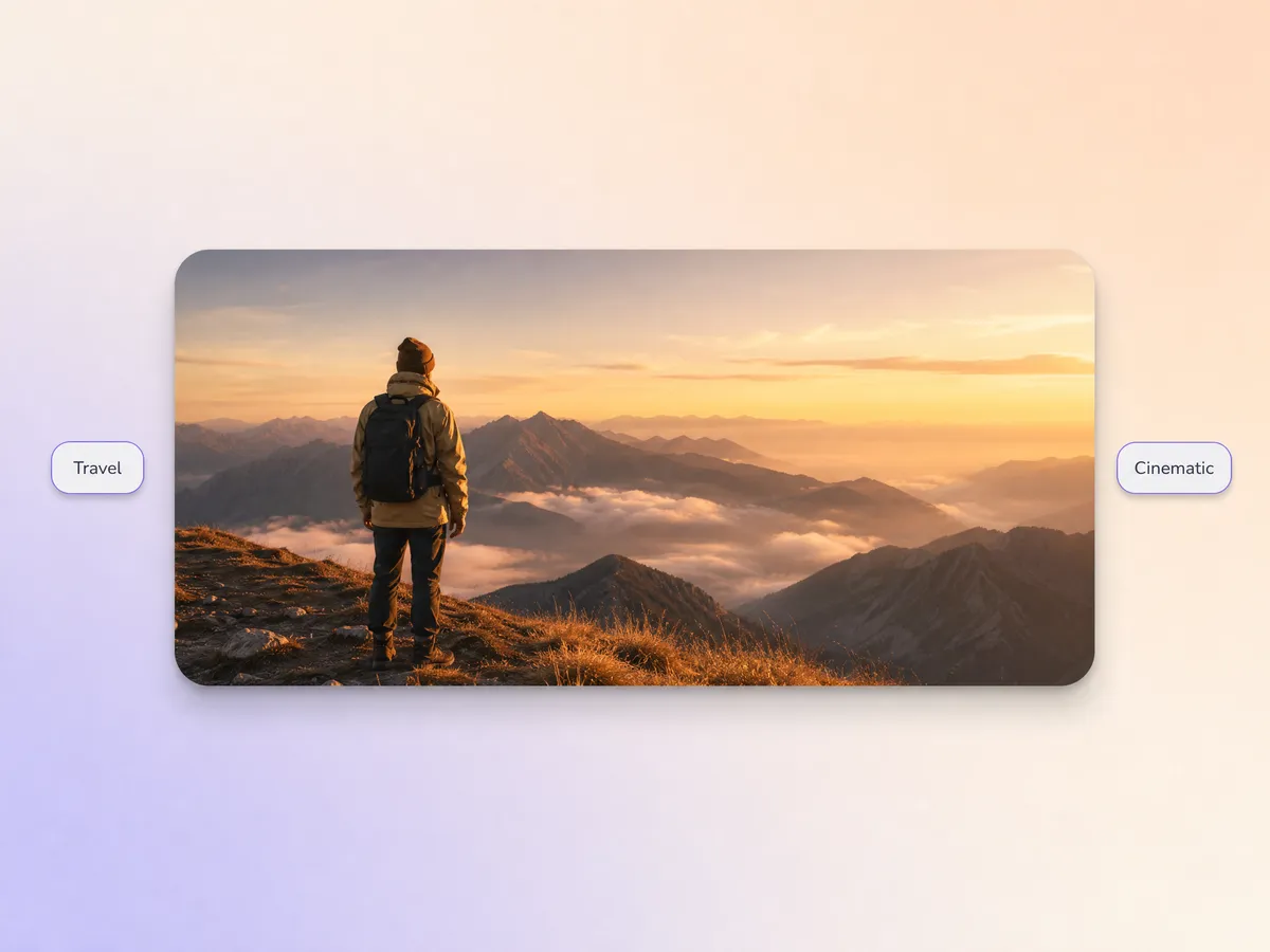 Cinematic travel YouTube video made with Pexo AI