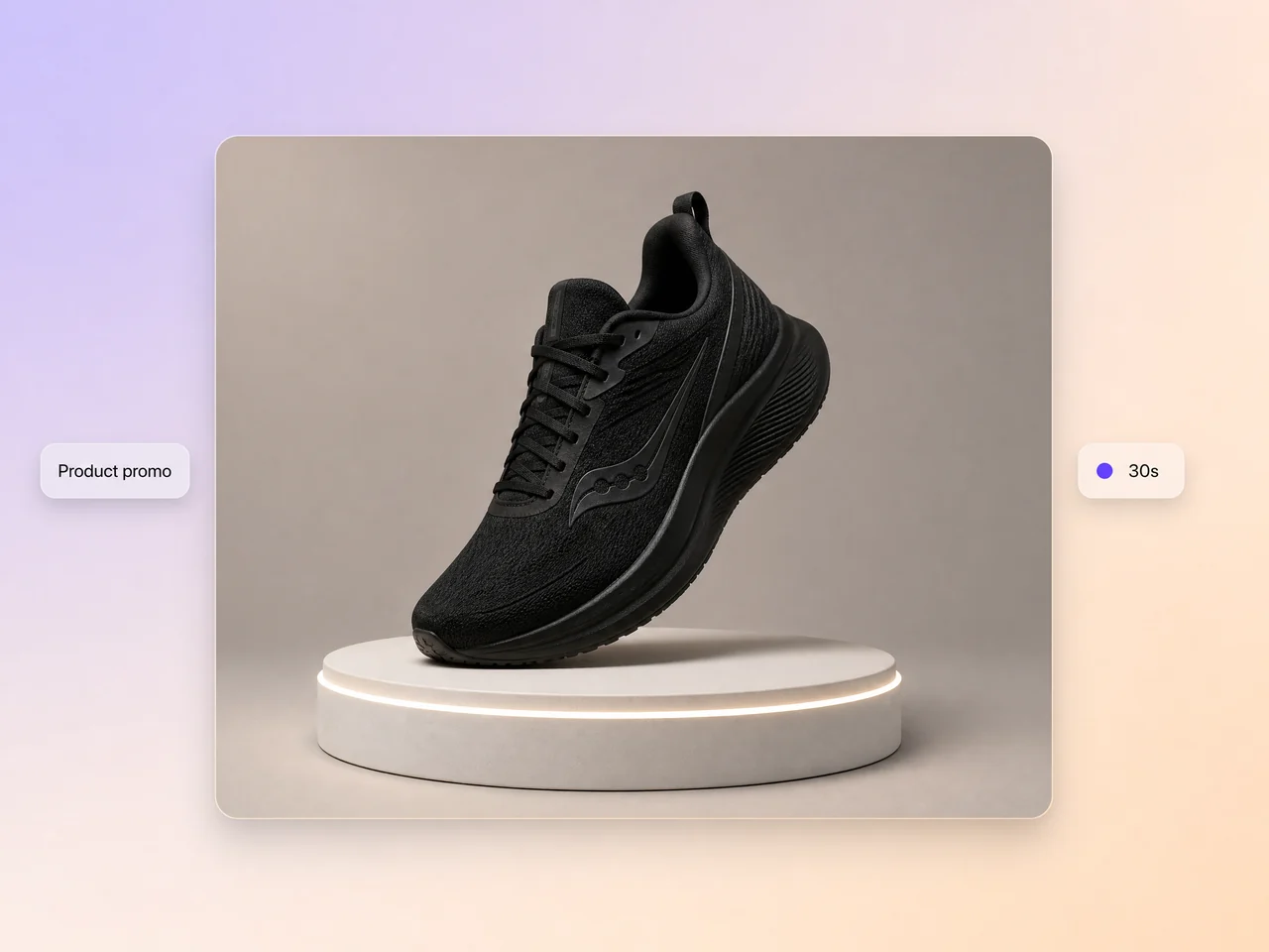 AI promo video for a product launch generated in Pexo