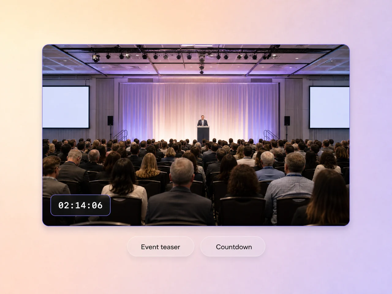 AI promo video teaser for a conference stage
