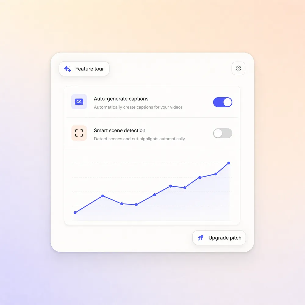 AI sales video for a SaaS feature walkthrough
