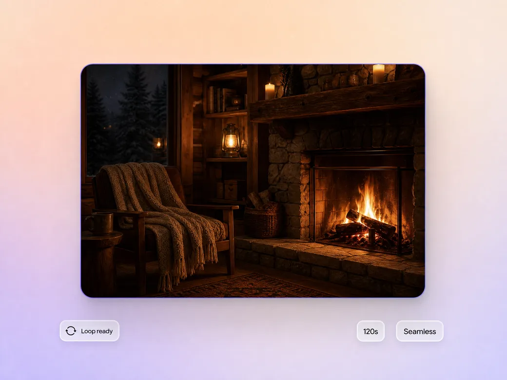 Pexo result preview of a loopable ASMR clip for a sleep and focus session