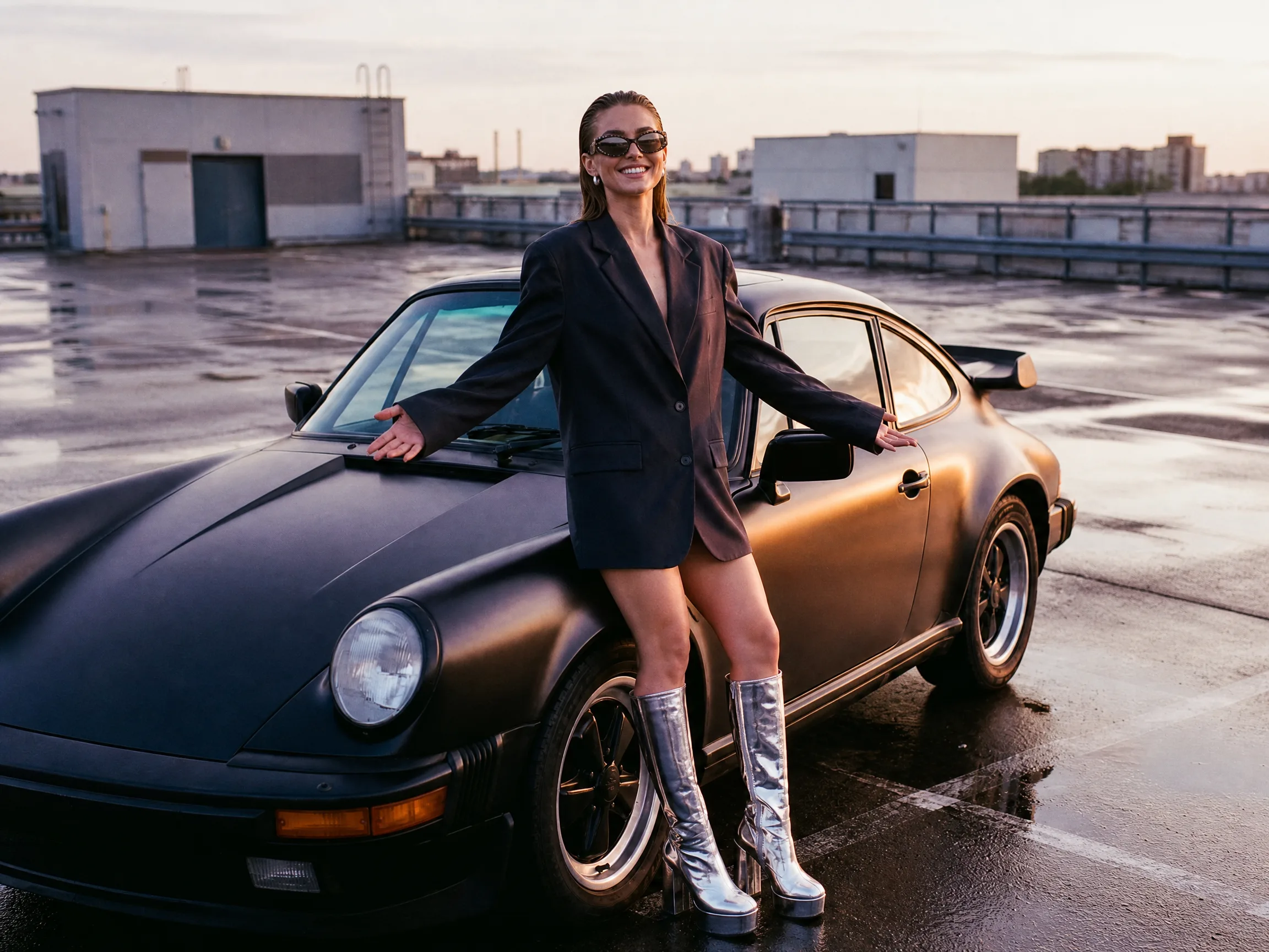 Luxury car showcase video creator image