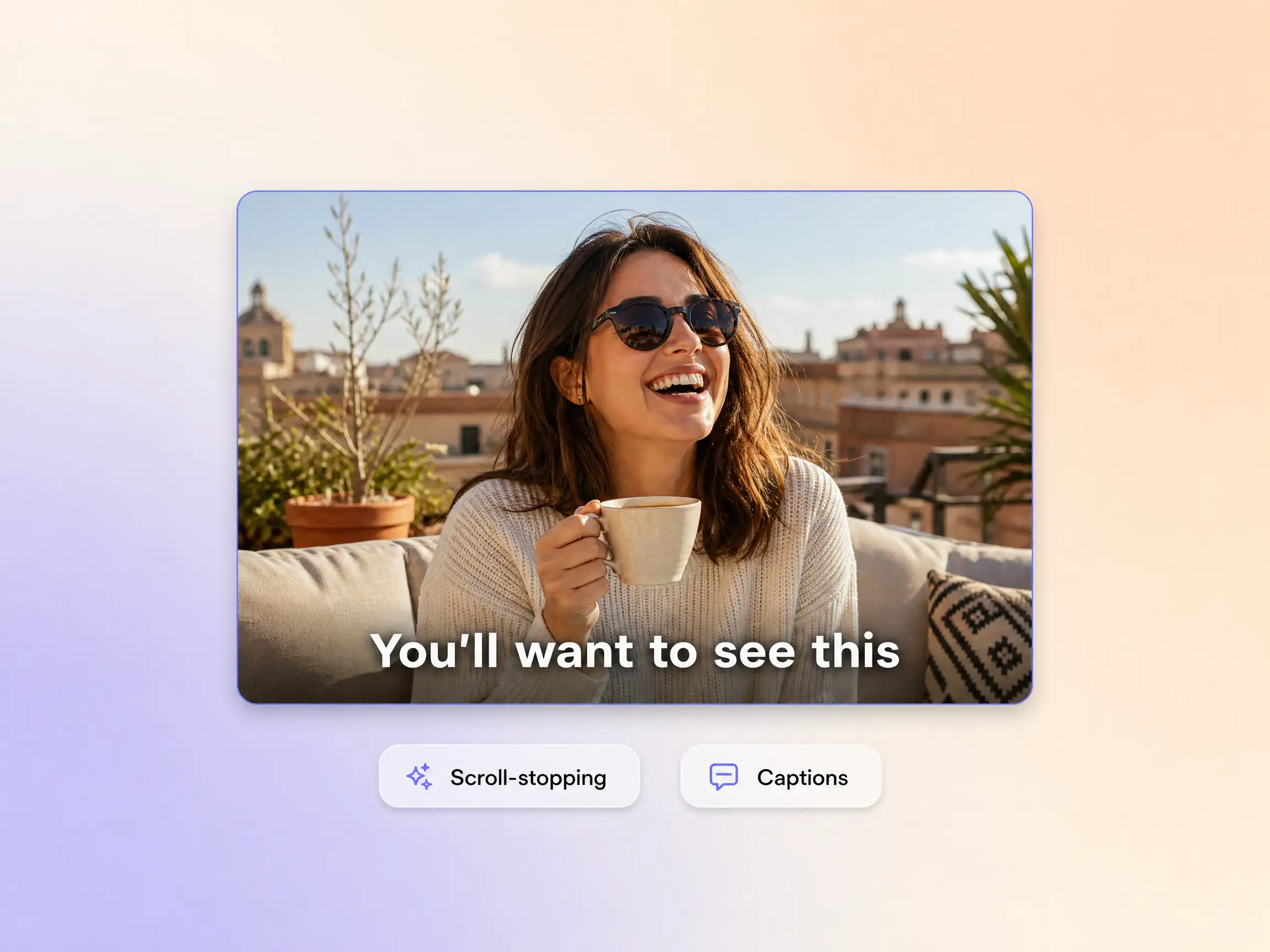 Pexo creating a feed-ready Facebook video