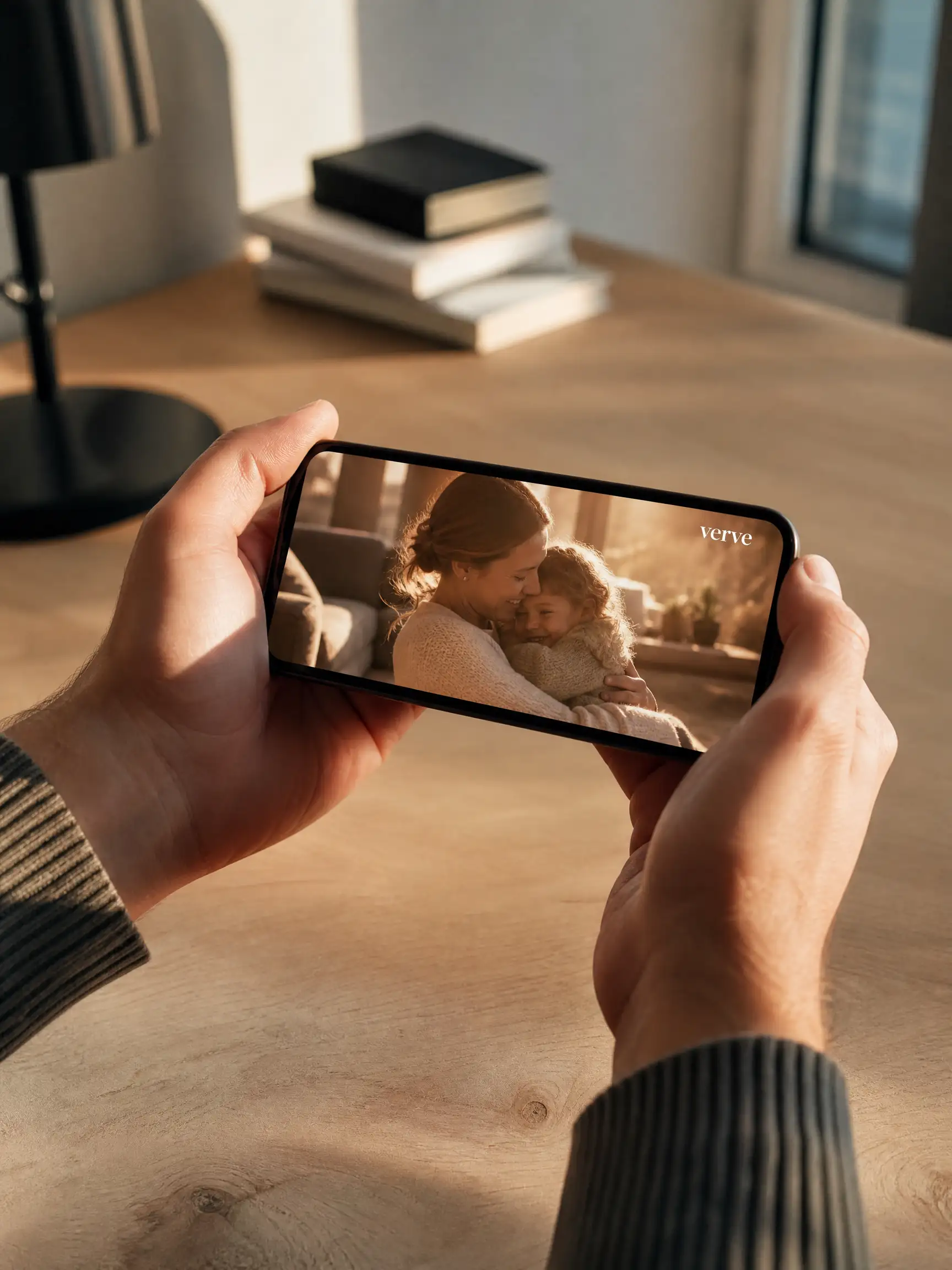 Brand ad created with Pexo AI playing on a phone with consistent branding