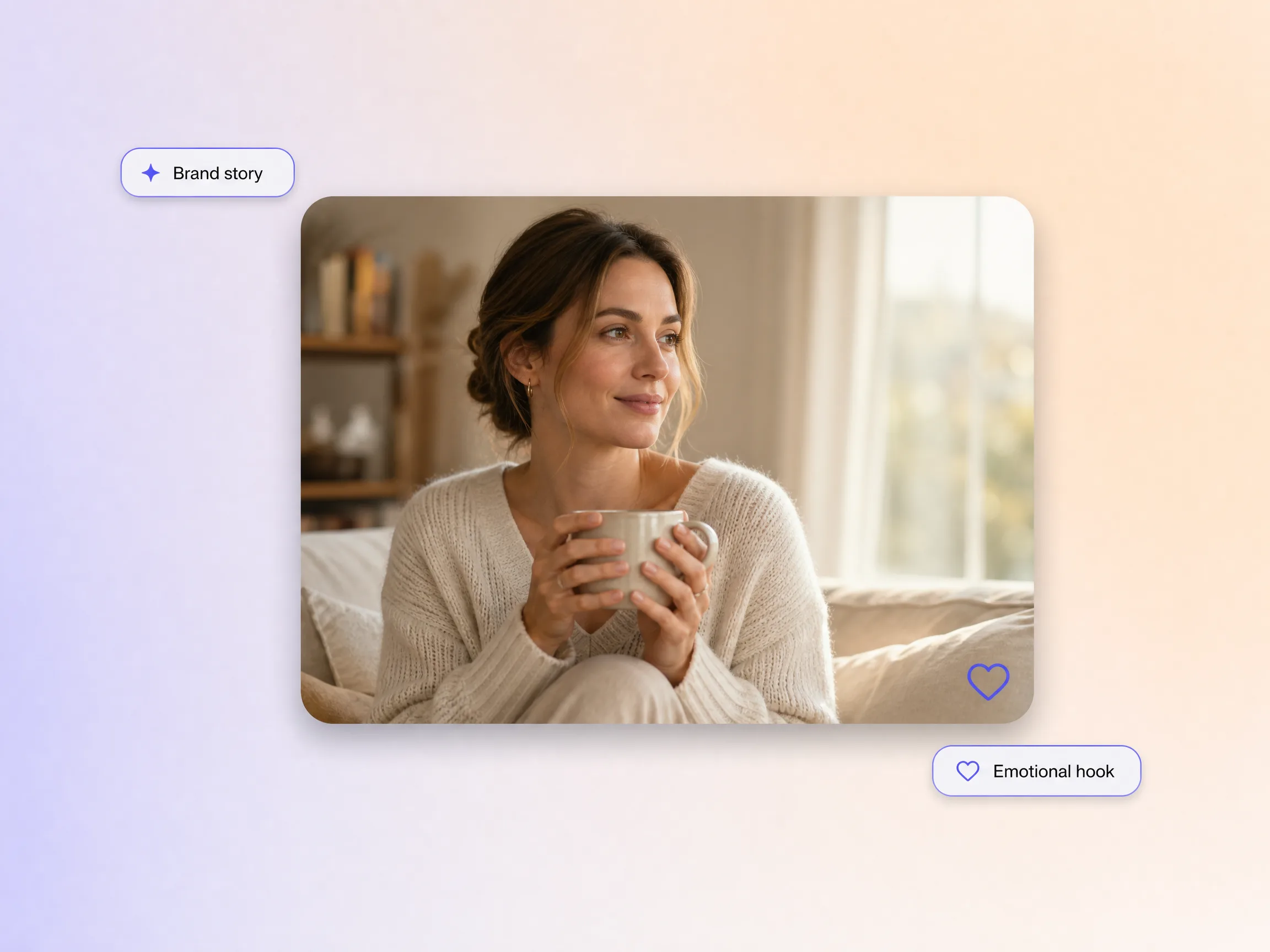 A brand ad opening on an emotional story moment that builds a feeling