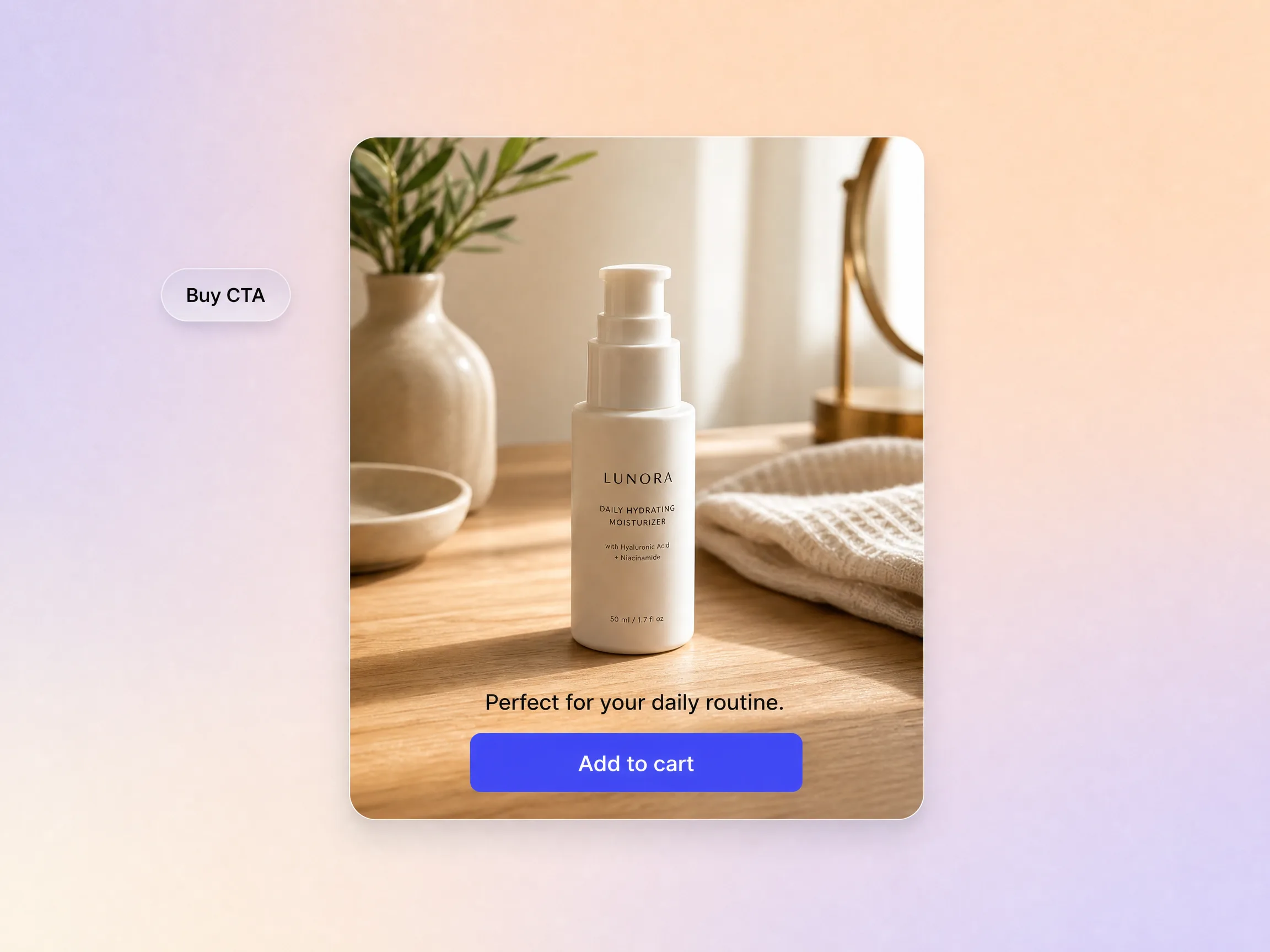A shopify video ending on a buy action to lift conversion