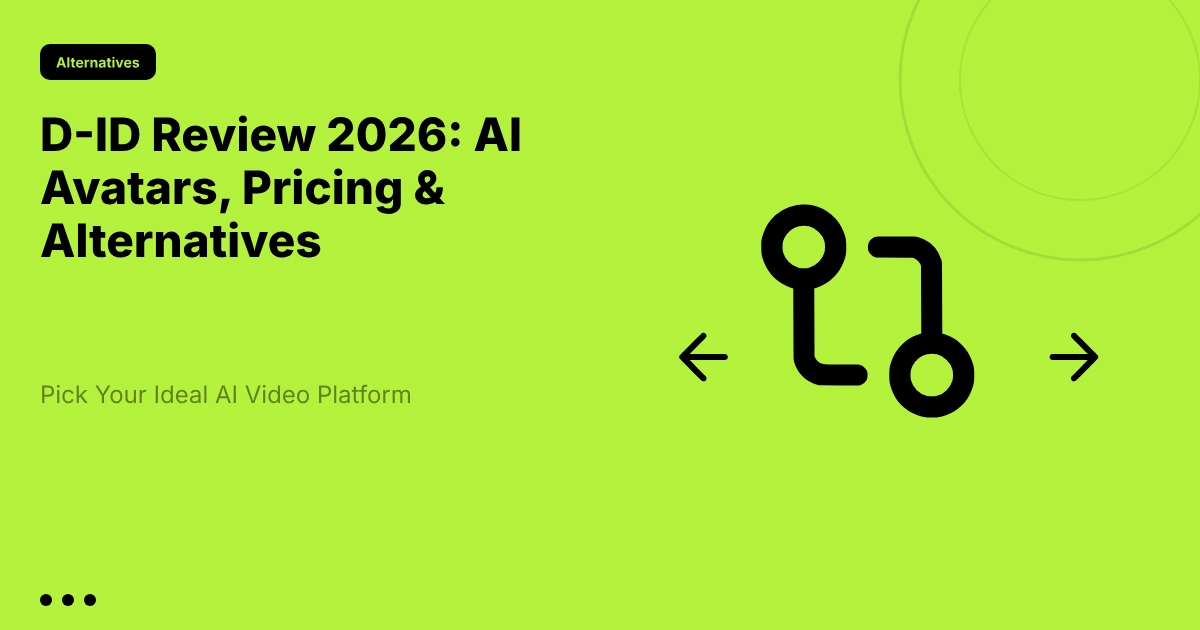 D-ID Review 2026: AI Avatars, Pricing & Alternatives
