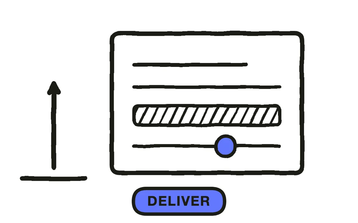 A hand-drawn export dialog beside an LMS completion log