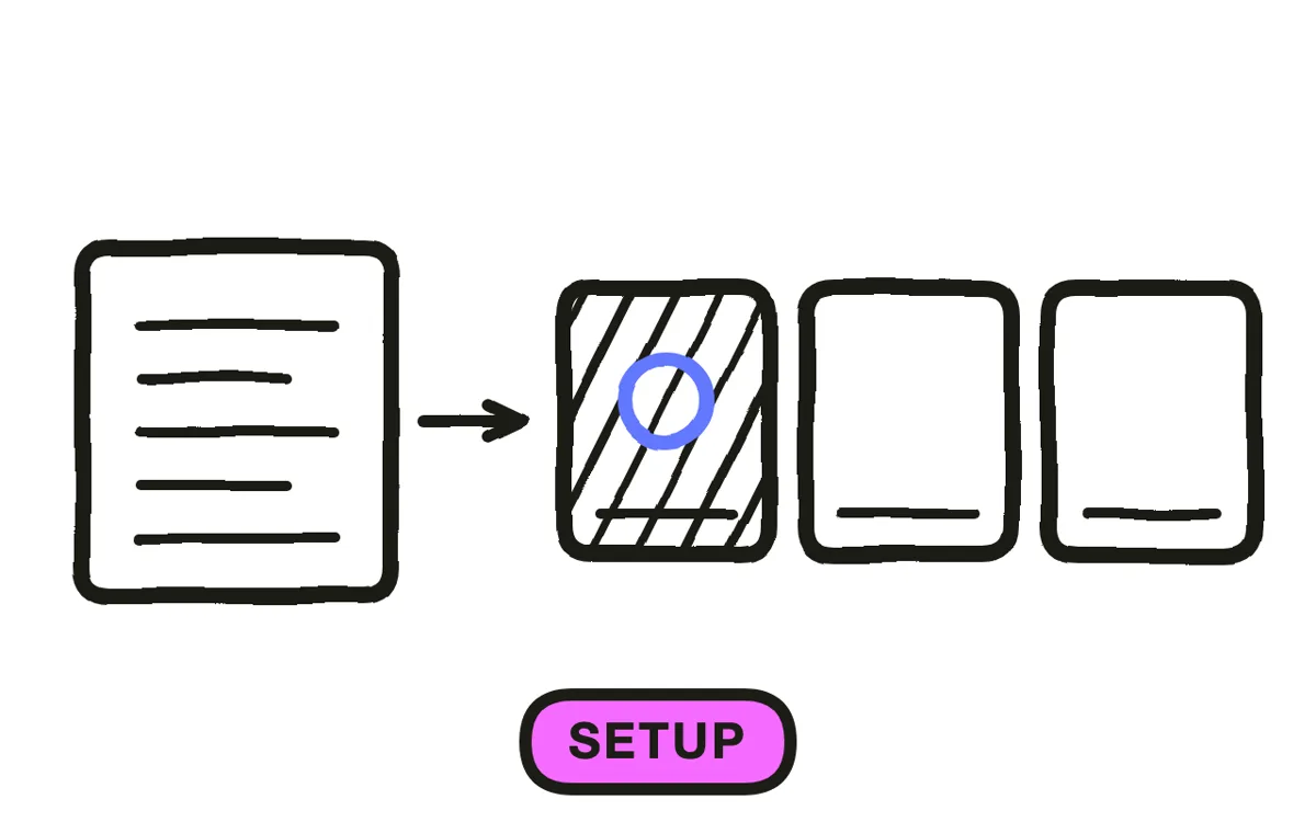 A hand-drawn diagram showing a key light, fill, and microphone position