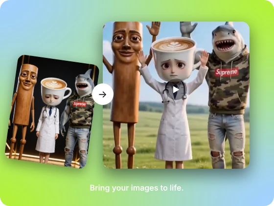 Photo transformed into a dancing character by Pexo AI