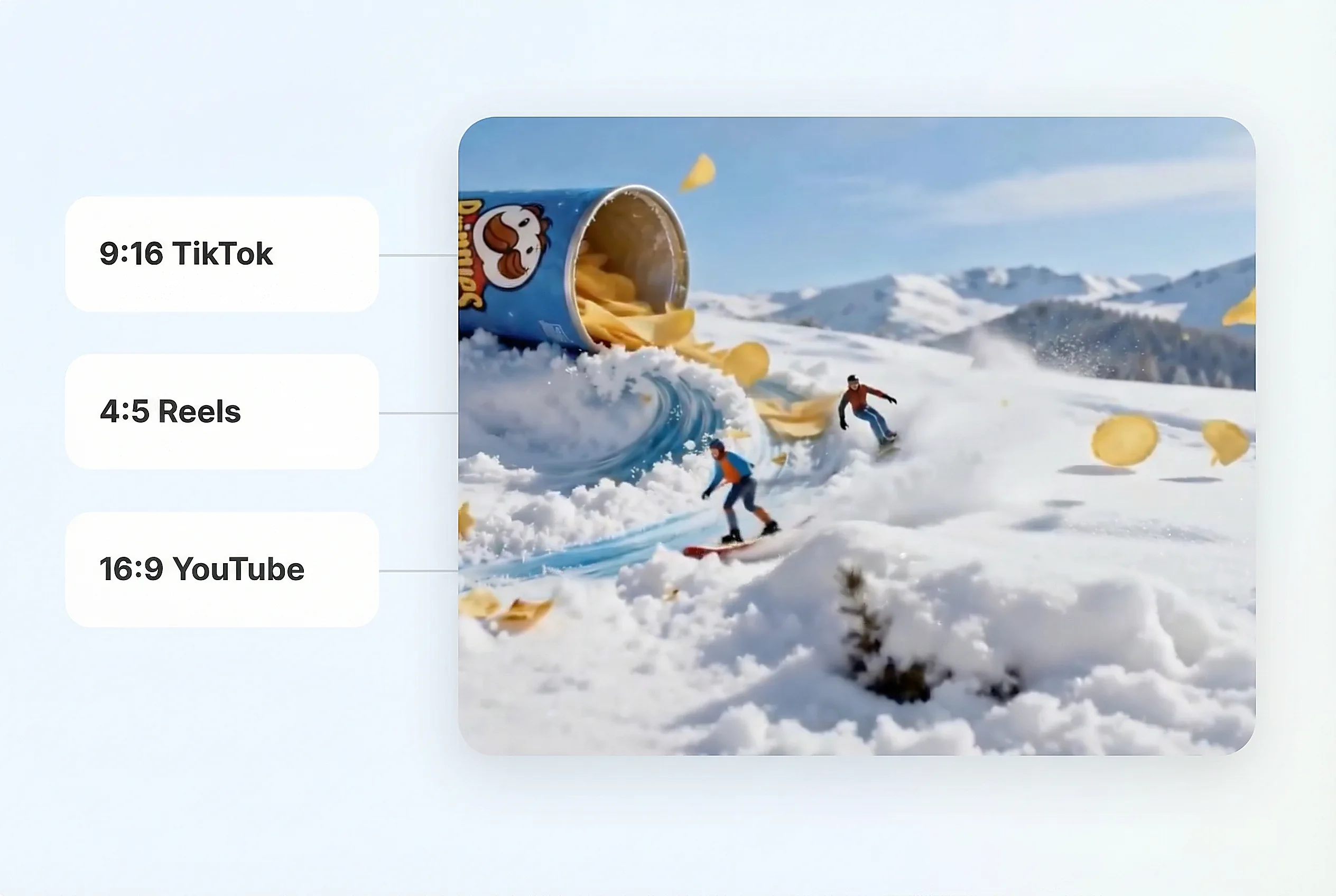 Platform-perfect social media video formatting by Pexo